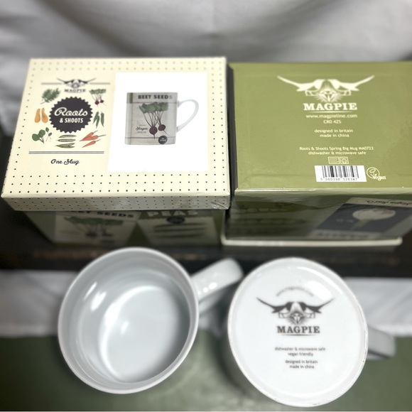 NIB 2 Magpie Roots & Shoots Spring Big Mug - Picture 4 of 4